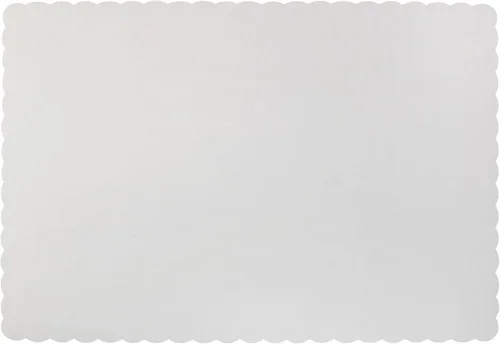 Miniatura 6 de Manteles individuales de papel, desechables, borde festoneado (50, negro)