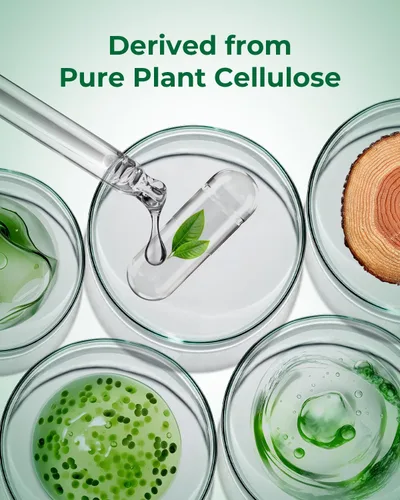 Miniatura 4 de HPMC Cápsulas vacías de tamaño 2-100 cápsulas de píldoras vacías – Celulosa a base de plantas Vegetariana, Halal, sin OMG para suplemento