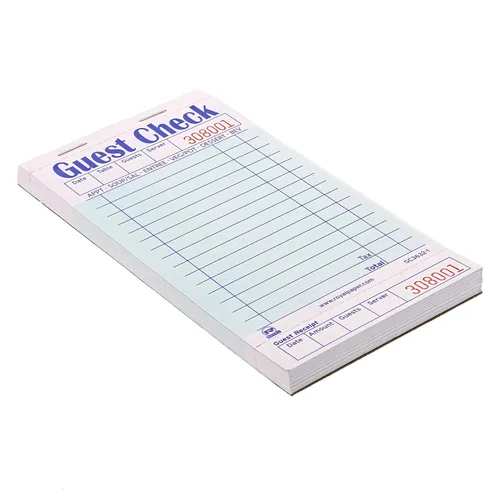 Miniatura 2 de AmerCare Royal Green - Libro de recibos de papel de cheques para invitados, libro de pedidos autocopiativo con 15 líneas, 1 parte reservada, paquete
