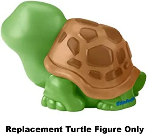 Miniatura 5 de Pieza de repuesto para el juego Fisher-Price Little People Safari Animal Friends - GFL22 ~ Figura de tortuga verde y marrón de repuesto