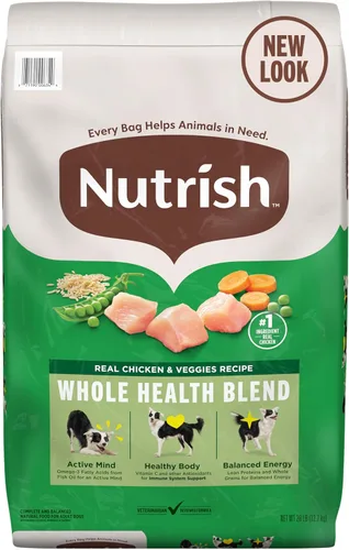 Miniatura 13 de Nutrish Rachael Ray - Comida seca para perros adultos, receta de pollo y verduras reales, bolsa de 5 libras