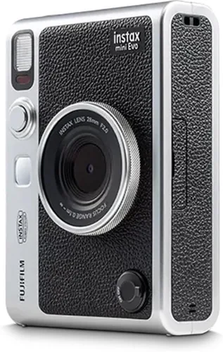 Miniatura 4 de FUJIFILM INSTAX MINI EVO Cámara instantánea híbrida Paquete negro con película Instax Mini 20 exposiciones + tarjeta micro SD de 64 GB + mini