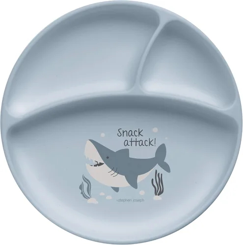 Miniatura 7 de Stephen Joseph Plato de silicona para bebé, talla única, Dino