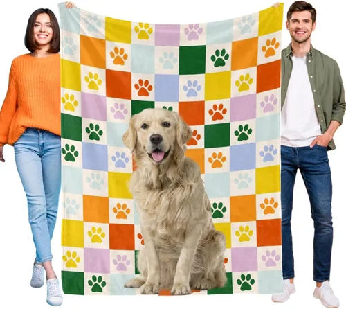 Miniatura 34 de Manta personalizada para perros con nombre – Manta personalizada para perros grandes, medianos y pequeños, manta suave y acogedora, regalo