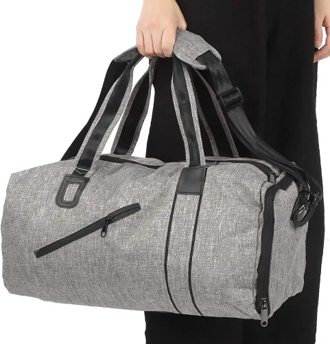 Miniatura 2 de Pequeña bolsa de gimnasio plegable Cilindro Fitness Bolsa de hombro, #2