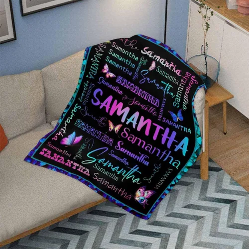 Miniatura 4 de D-Story Mantas de bebé personalizadas con nombres, manta personalizada para bebés niñas, manta de envoltura con inicial, regalos personalizados