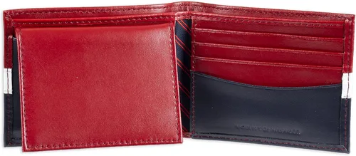 Miniatura 5 de Tommy Hilfiger Cartera de cuero genuino para hombre con múltiples ranuras para tarjetas