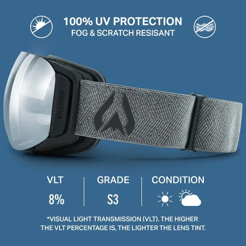Miniatura 4 de Wildhorn Roca - Gafas de esquí para hombres y mujeres con protección antiempañamiento/arañazos 100% UV - Lente magnética - Gafas de nieve