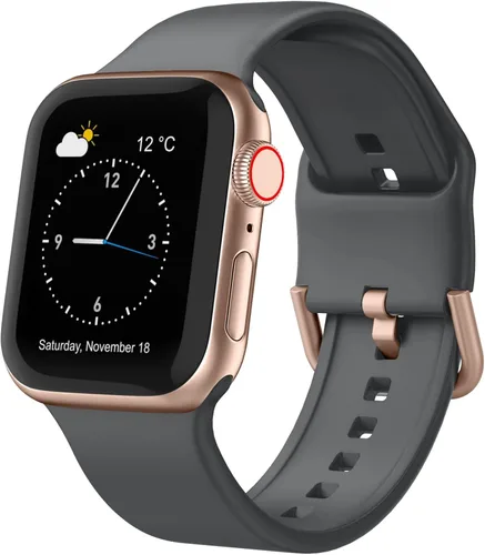 Miniatura 32 de Correa deportiva para Apple Watch, 49, 46, 45, 44, 42, 41, 40 y 38 mm, correa de silicona suave, cierre clásico, reemplazo para iWatch Series 11