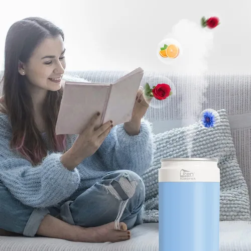 Miniatura 7 de Humidificadores, humidificador para dormitorio, humidificador de aire de lata, humidificadores para el hogar y las plantas, alimentado por USB