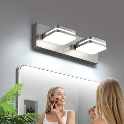 Miniatura 23 de Torondo Lámparas LED de tocador de baño con rotación de 360°, luces acrílicas para baño, modernos accesorios de iluminación de pared sobre espejo
