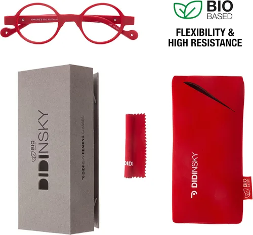 Miniatura 2 de DIDINSKY lentes de lectura para presbicia para lectores anti luz azul para hombre y mujer. Tacto de goma, patillas flexibles y lentes