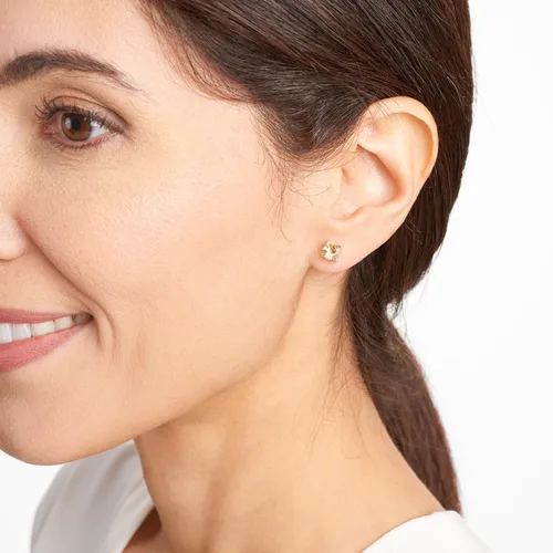 Miniatura 22 de Amazon Essentials Aretes redondos de plata de ley con piedra natal (anteriormente colección Amazon)