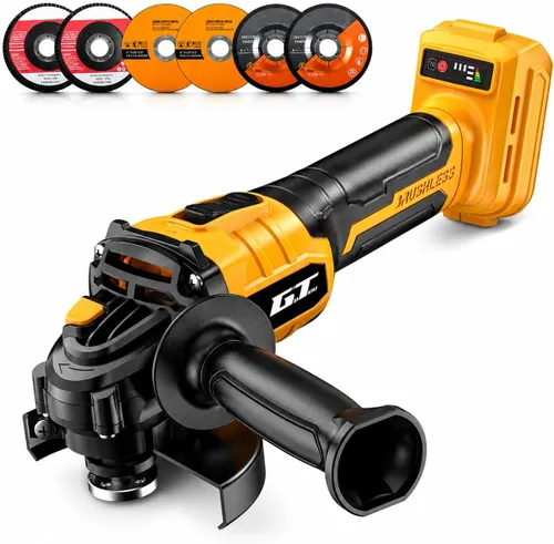 Amoladora angular inalámbrica compatible con batería Dewalt 20V MAX, herramienta de corte de potencia de 4-1/2 pulgadas 9500RPM, motor sin