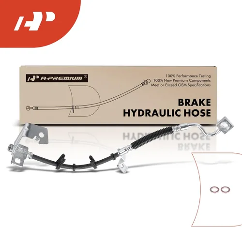Miniatura 8 de A-Premium Manguera hidráulica de freno delantero compatible con modelos seleccionados de Ford - Para Mustang 2013-2014 5.8L - Reemplazo # DR3Z2078B