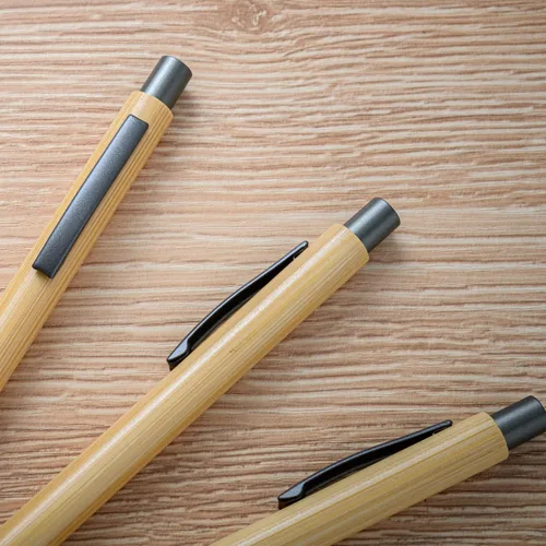 Miniatura 3 de Gullor Bolígrafo retráctil de bambú natural, bolígrafos sostenibles para escribir diario, suministros de oficina, bolígrafos ecológicos, 5