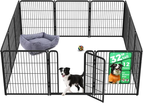 Miniatura 66 de FXW Homeplus Unleashed Corralito para Perros de Interior - Juego Sin Estrés y Seguro, Resistente de 24 Pulgadas 4 Paneles Corral para Cachorros