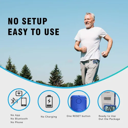 Miniatura 4 de Podómetro para caminar, podómetro súper portátil con precisión para niños, mujeres y personas mayores, contador de pasos 3D para caminar, rastreador