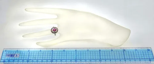 Miniatura 6 de RB Gems - Anillo de plata de ley 925 (0.315 x 0.236in, acabado rodiado, estilo clásico)