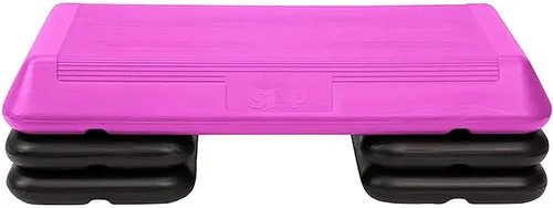 Miniatura 12 de Freestyle STEP Plataforma de escalón para ejercicio, Stepper de tamaño circuito para ejercicio en casa Plateado/Negro