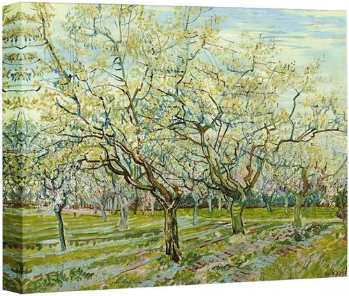 Miniatura 25 de ELITEART -Noche estrellada sobre el ródano por Vincent Van Gogh Giclée Art Canvas Prints- Tamaño del marco: 28 x 35 pulgadas