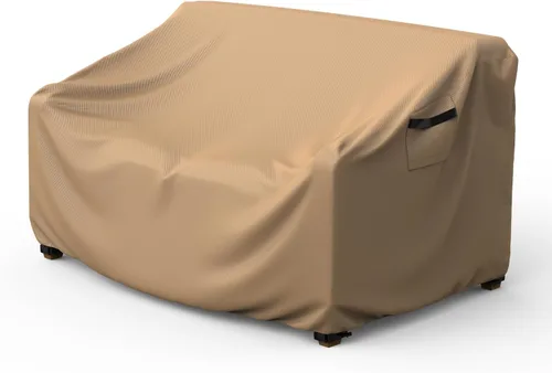 Miniatura 10 de Mrrihand Funda impermeable para sofá de patio de servicio pesado, funda para sofá de exterior de 3 plazas, funda para muebles de patio al aire libre