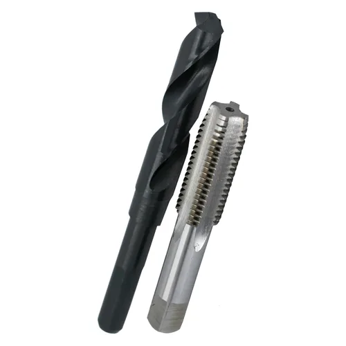 Miniatura 14 de Drill América - Juego de brocas para taladro y llave de acero para alta velocidad POU (#0-80 - 1-1/2"-12, m1.6 - m36, NC, NF). Set de taladro