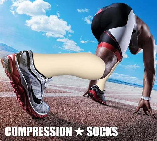 Miniatura 59 de CHARMKING - Calcetines de compresión para mujeres y hombres (3 pares), 15-20 mm Hg, el mejor apoyo para atletismo, running o ciclismo, mejora