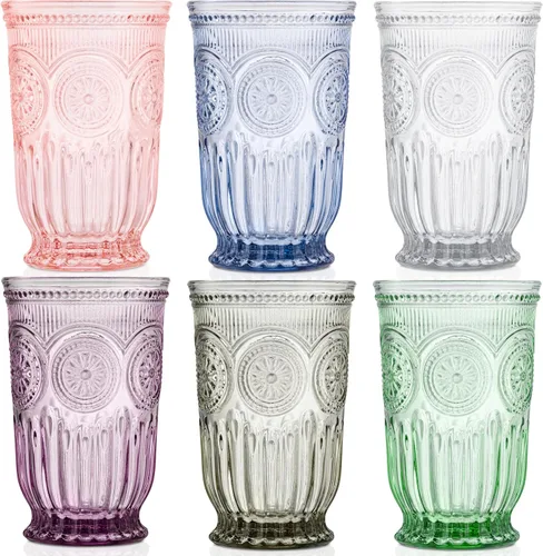 Miniatura 10 de Juego de 6 vasos altos rosados de 10 onzas