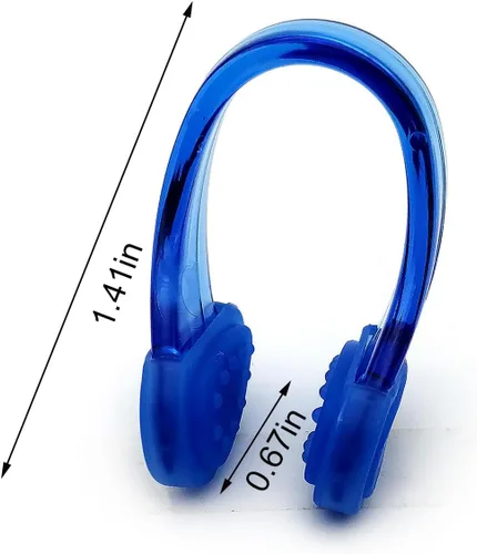 Miniatura 4 de Zooshine Clips de nariz de silicona impermeables para natación, tapones para la nariz de piscina para adultos con caja empaquetada, juego de 4