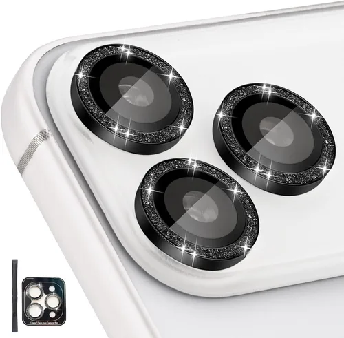 Miniatura 22 de Protector de Lente de Cámara para iPhone 17 Pro/17 Pro Max, Protector de Cámara de Vidrio Templado Individual con Bandeja de Instalación Compatible