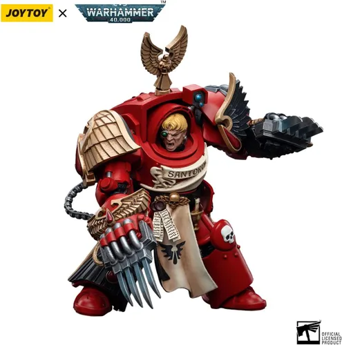 Miniatura 5 de Joytoy 1/18 Figura de acción Warhammer 40k Mecha 5.3 pulgadas de alto modelo de juguete ángeles de sangre terminadores de asalto Sargento Santoro