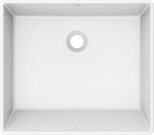 Miniatura 8 de Moen BGCW10RV1618 - Fregadero de porcelana vítrea blanca para baño, fregadero rectangular de 18 x 15.75 x 6 pulgadas con un cuenco de cerámica
