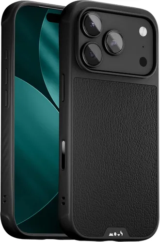 Miniatura 41 de Mous - Funda para iPhone 15 compatible con MagSafe Limitless 5.0, cuero negro, funda protectora para iPhone 15, funda para teléfono a prueba