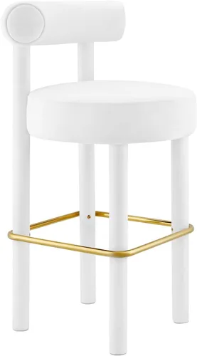 Miniatura 16 de Modway EEI-6705-IVO Toulouse Boucle - Juego de 2 sillas de comedor de tela, color marfil