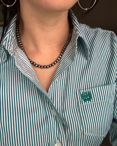 Miniatura 13 de Western Jewelry - Collar de perlas Navajo para mujer, hecho a mano, largo, bohemio, turquesa, collares en capas para vaqueras