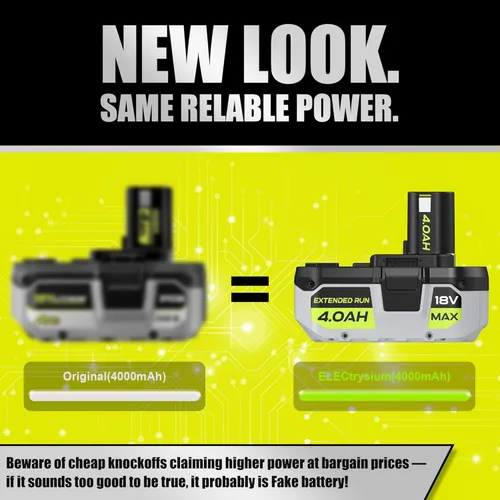 Miniatura 2 de Nuevo P108 4AH Repuesto para Ryobi 18V ONE + batería P108 P102 P103 P104 P105 P107 P109 P122 compatible con todas las herramientas inalámbricas