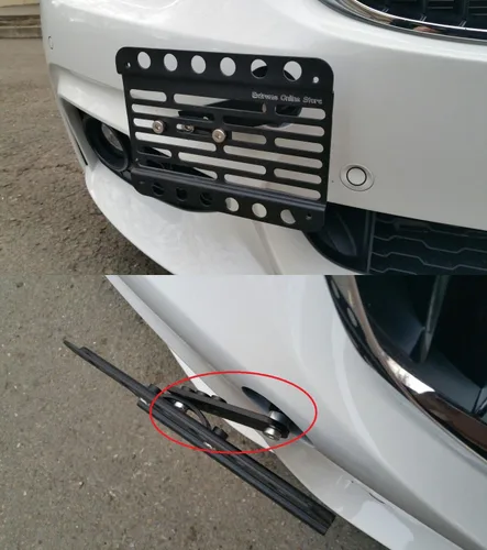 Miniatura 3 de Para 12-up McLaren 12 C con PDC Frente remolque Gancho License Plate w/Extension Bracket