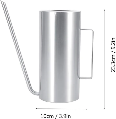 Miniatura 5 de Olla de riego de acero inoxidable de alta capacidad de 1,5 L con larga vida útil para el jardín del hogar, default