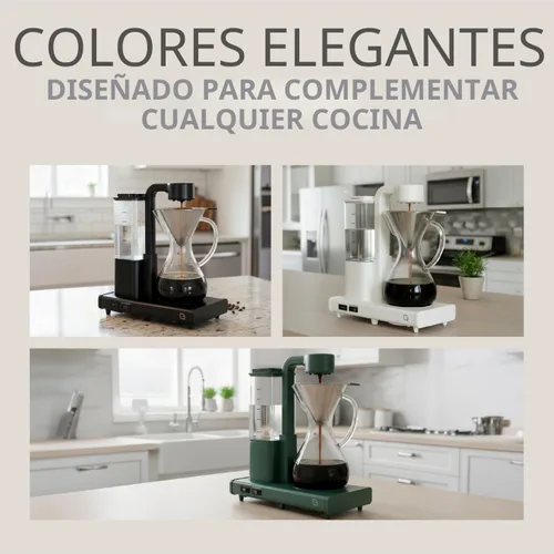 Miniatura 7 de WILLOW Cafetera de goteo de 10 tazas, cafetera automática con jarra de vidrio y función de apagado automático, adecuada para café caliente y helado