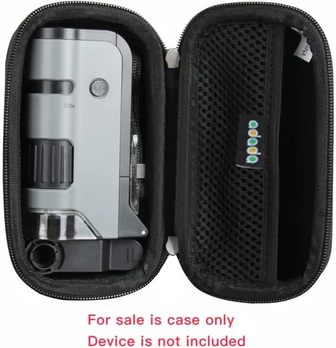 Miniatura 2 de Adada Estuche rígido de viaje para Carson MicroFlip 100x-250x microscopio de bolsillo con luz UV LED