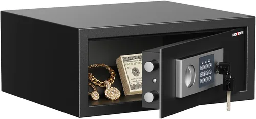 Miniatura 11 de Locksworth Caja fuerte para el hogar, 1.0 pies cúbicos, caja de seguridad para dinero, joyas, documentos y armas, caja fuerte digital de seguridad