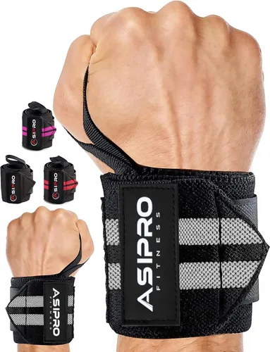 Miniatura 8 de Muñequeras para levantamiento de pesas de 18 pulgadas para levantamiento de pesas, muñequeras para hombres y mujeres, muñequeras para gimnasio