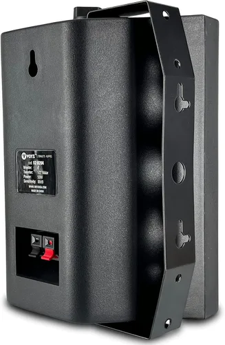 Miniatura 5 de VOYZ Altavoces montados en la pared de 2 vías para diversión en interiores y exteriores - Altavoces de 100 W de alto rendimiento con woofer de cono