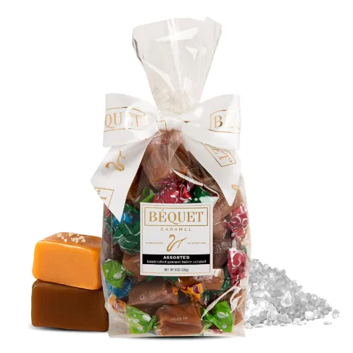 Miniatura 11 de Béquet Caramelos surtidos – Paquete surtido de dulces gourmet envueltos individualmente – Sal marina celta, chocolate con sal, vainilla clásica