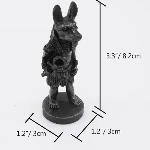 Miniatura 5 de Anubis Antigua Egipto Acuario Decoraciones para Peces Tanque Decoración Reptil Tortuga Lagarto Araña Tanques Terrario Escultura Egipcia Figurina