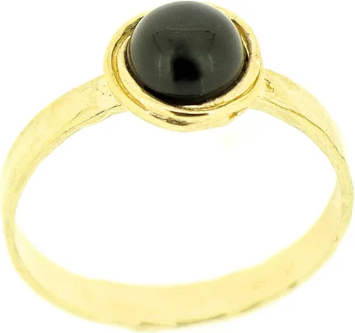 Miniatura 60 de Anillo de oro de piedras preciosas, anillo de piedra chapada en oro de 14 quilates, anillo de piedra apilable, anillo de oro de piedra pequeña