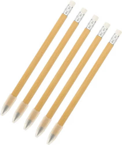 Ciieeo Lápiz de grafito de eternidad, sin afilar, lápices sin afilar, lápices de dibujo, suministros de escritura de bambú, no lápiz viejo, lápices