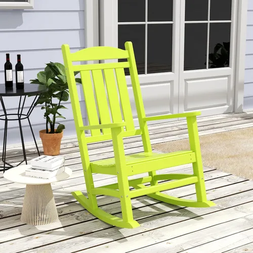 Miniatura 2 de WestinTrends Malibu - Mecedora para exteriores/patio, color lima