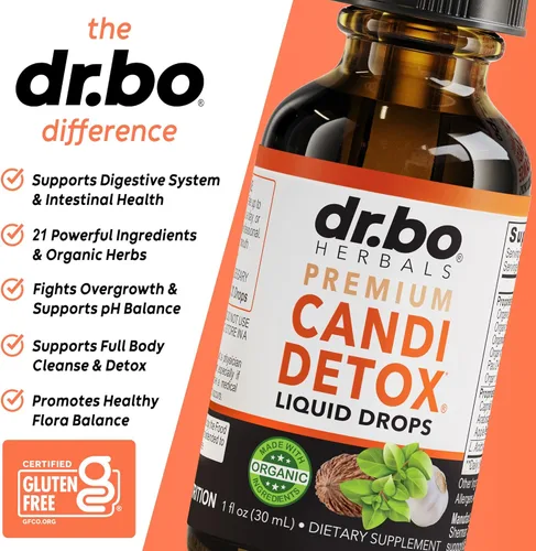 Miniatura 4 de Candida Cleanse Detox para mujeres y hombres – Gotas de aceite de orégano orgánico, ácido caprílico negro nogal ajenjo Candi suplemento suplemento